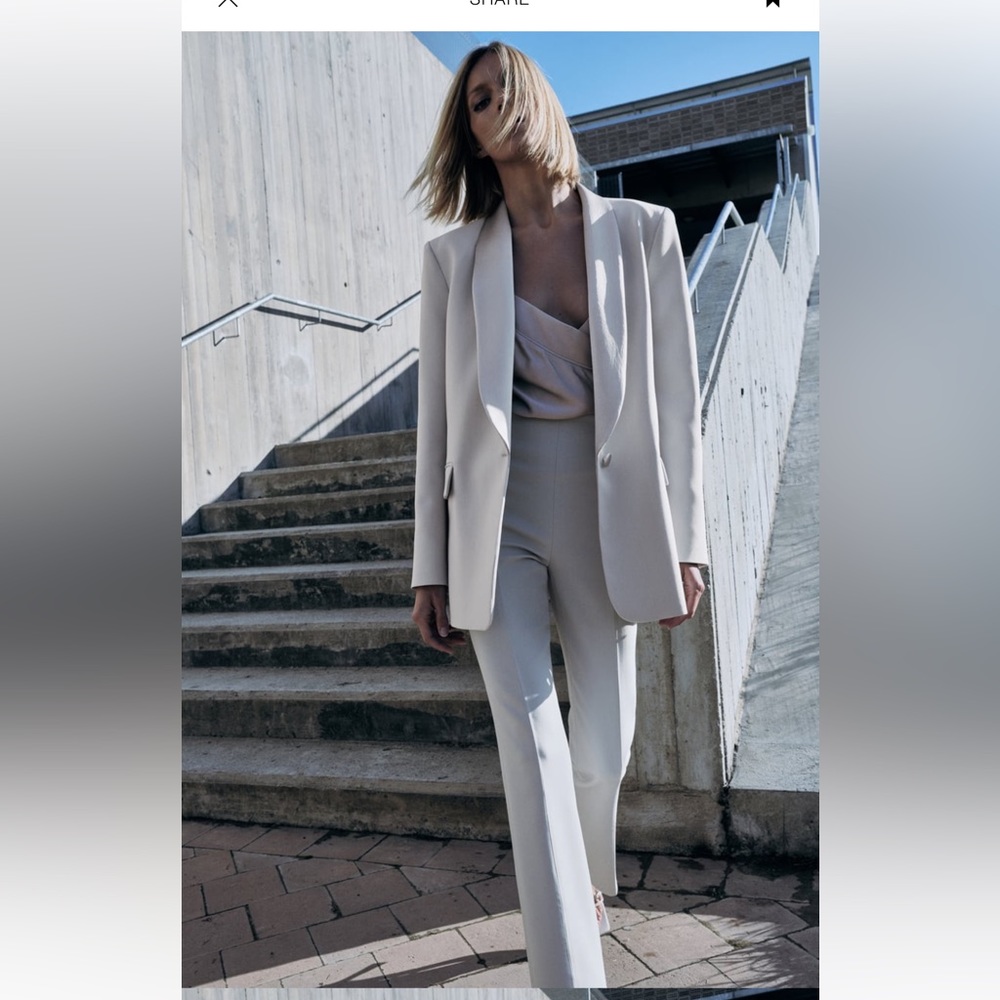 ZARA COMBINATION EFFECT BLAZER
